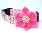 Dog Collar and Flower Set - Boheme Mimi