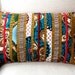 Love Claret Patchwork OOAK oblong pillow cover  - 12 x 20 inches