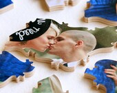 30 piece Wedding Guestbook Alternative PHOTO Puzzle - great way to use your engagement photo