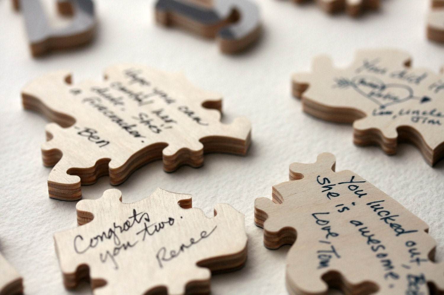 20 piece Wedding Guest Book Puzzle PHOTO - a fun way to use your best engagement photo