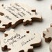 70 piece Wedding Guestbook Puzzle WOOD - names or date included in this personalized keepsake