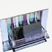 Stained Glass Business Card Holder Purple Lavender Blue Art Glass Fathers Day Office Graduation Gift Desk Accessory New Job OOAK