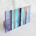 Stained Glass Business Card Holder Purple Lavender Blue Art Glass Fathers Day Office Graduation Gift Desk Accessory New Job OOAK