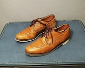 Vintage DEXTER Camel MOC TOE Oxfords. Women Size 9  (40 Euro)