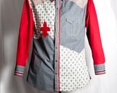 Men's collage shirt
