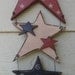 Americana Decor-Star Spangled Hanging Star Trio-Display All Summer Or All Year
