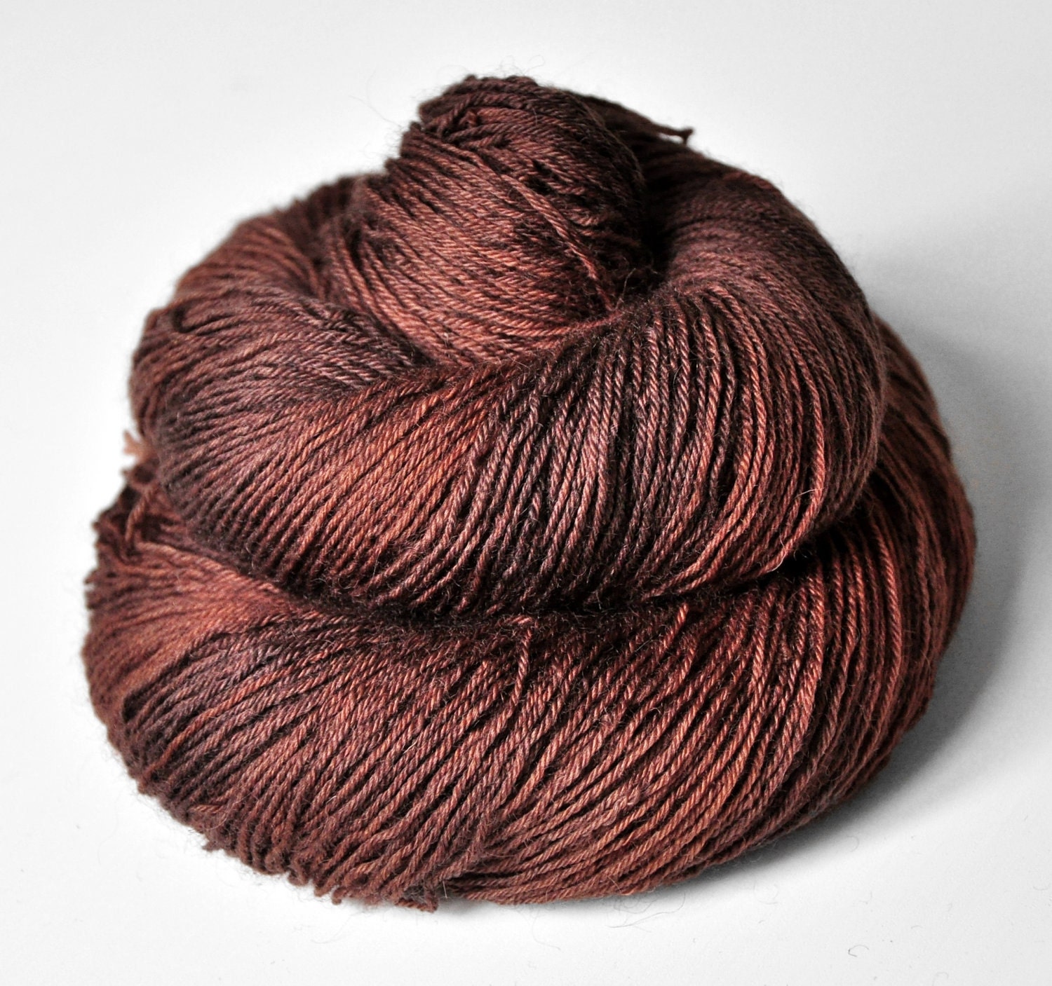 Burnt cinnamon roll - BFL Sock Yarn superwash