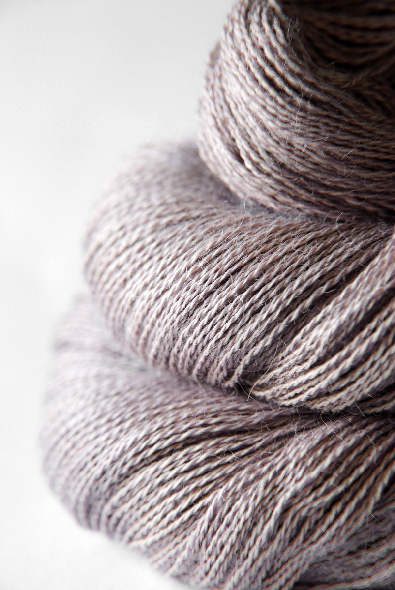 Dyeing rose - Baby Alpaca / Silk yarn lace weight