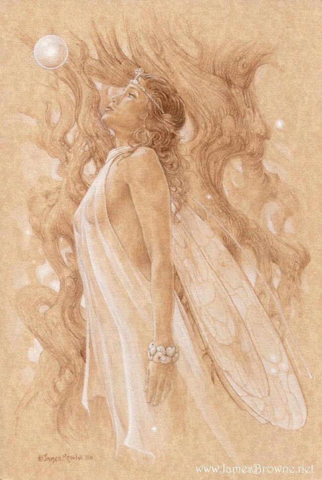 Breathe Fairy 7x10 Giclee Print Illustration