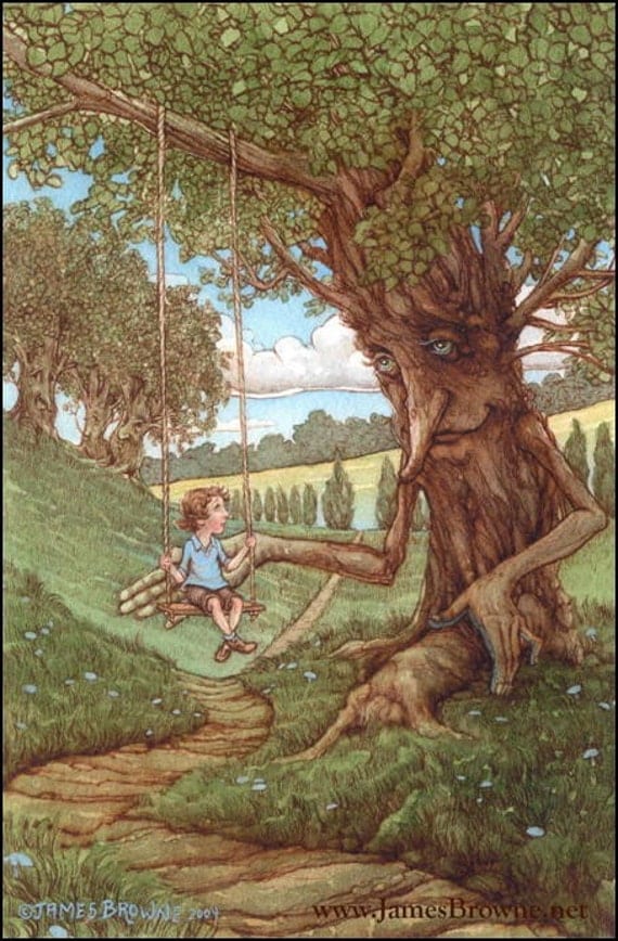 The Gent Tree 7x11 Giclee Print with Story