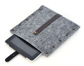 iPad CLASSIC grey felt portrait mode sleeve