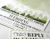 Estes Wedding Invitations on 100% Cotton