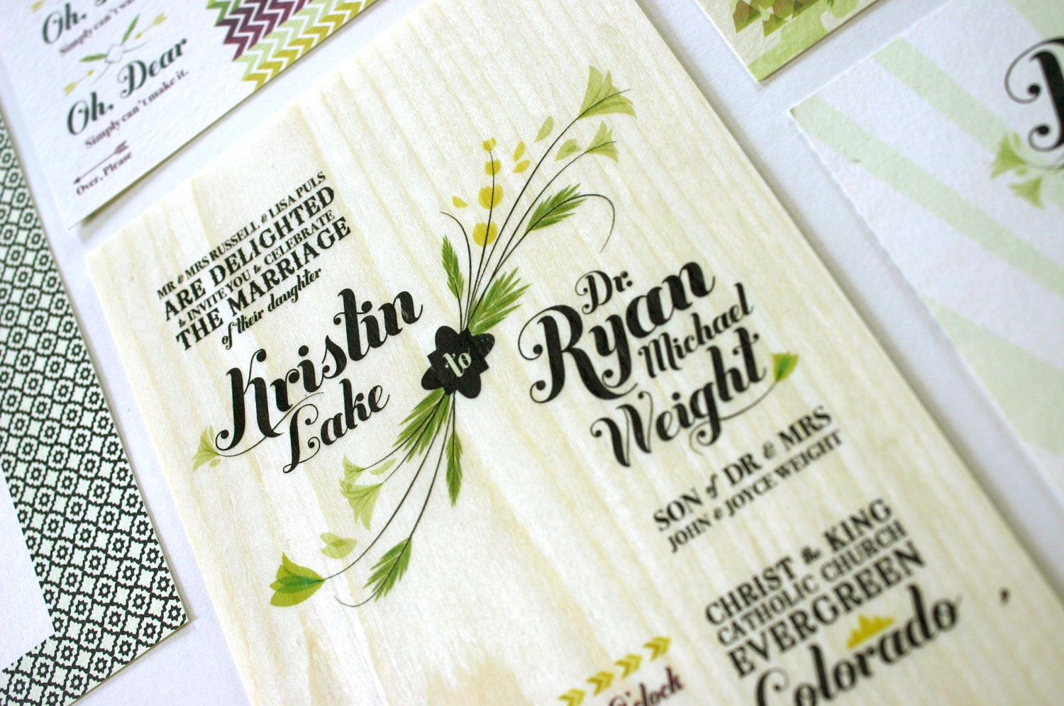 Lucy Bohemian Wedding Invitations