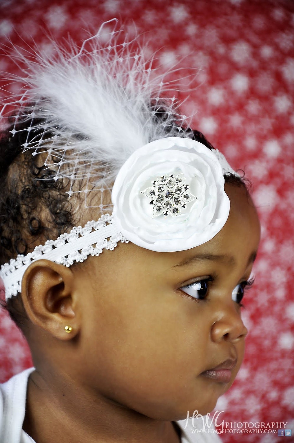 Atutudes Heaven Sent Floral Fascinator Headband Created for Jessica Alba's Daughter Haven