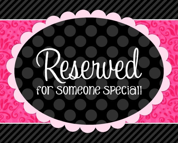Reserved for M. Danielle