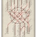 Large illustration print 11.70 x 16.50 (A3). Moscow Metro Map. (B&R). (Special spring offer: Get a geometric poster for free)