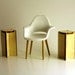 Modern End Table Set in Bamboo, Dollhouse Miniature Furniture in 1:12, One Inch Scale, "Simplism" End Tables Set of 2