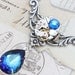 Steampunk Necklace Steam Punk Jewelry - Bermuda Blue Clockwork - Handmade by Inspired by Elizabeth