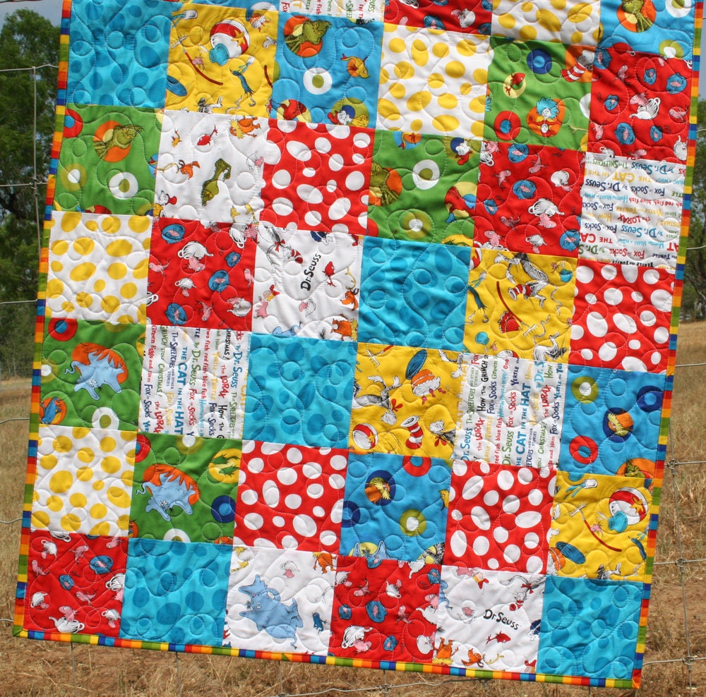 Dr Seuss Baby Quilt