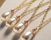 Bridesmaids Jewelry  -necklace gift set-