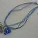 Blue Sea Glass and Octopus Necklace