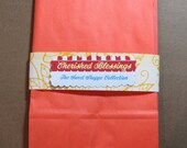 Candy Buffet Bags Halloween Paper Bags Sacks Orange Set of 10 Birthday Wedding Party Favors  Treat Goody Loot