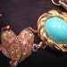 Reclaimed Vintage Bracelet, Vintage Earring Bracelet, Bridesmaid Gift - Turquoise  Garden