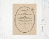Wedding Menu