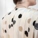 Vintage 80's Polka Dot Pleated Blouse // Spring // X-Large