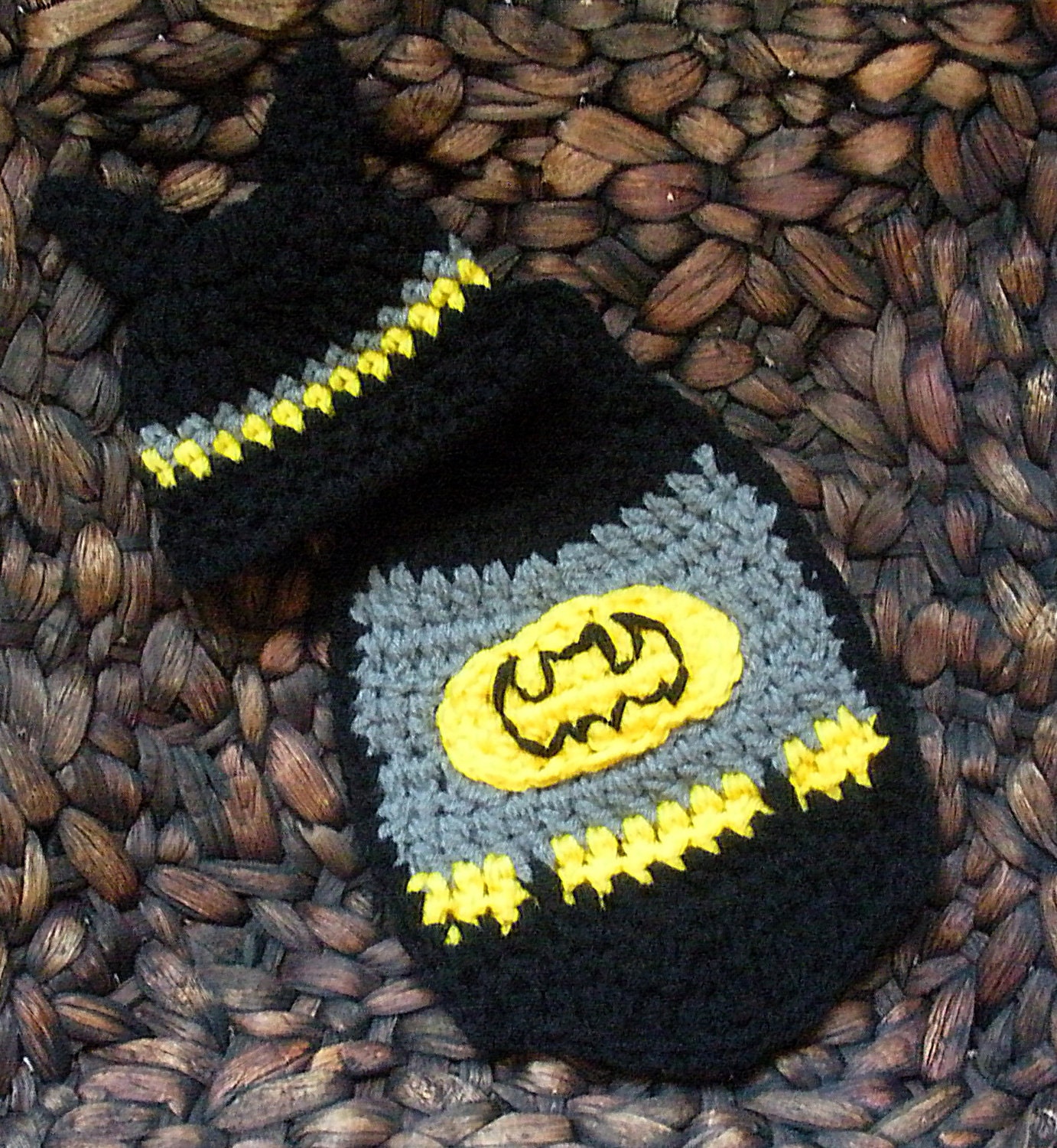 Crochet Batman Hat & Cape Set