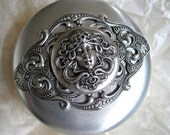 Time Travelers Silver Case filled with Tuberose Wax Melts to scent your space