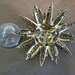 Vintage Layered Topaz, Clear and Ab Rhinestone Brooch