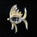 Vintage Crystal Jelly Belly Angel Fish Brooch