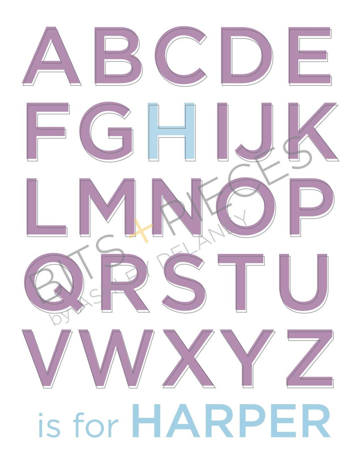 Printable Personalized Children's Poster