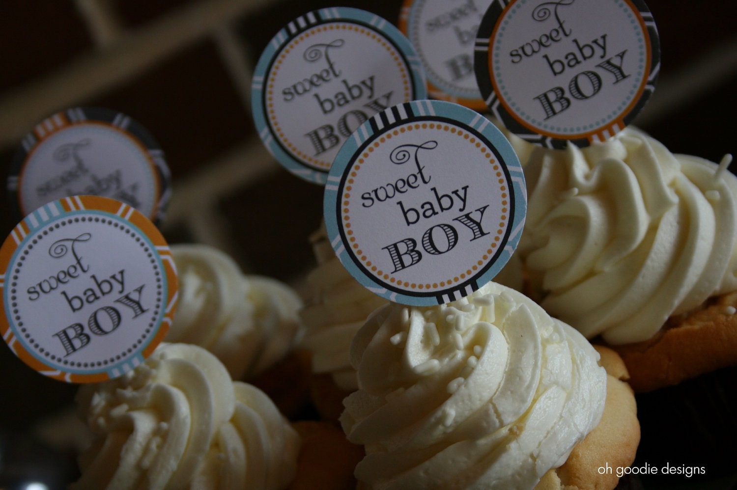 baby boy shower toppers