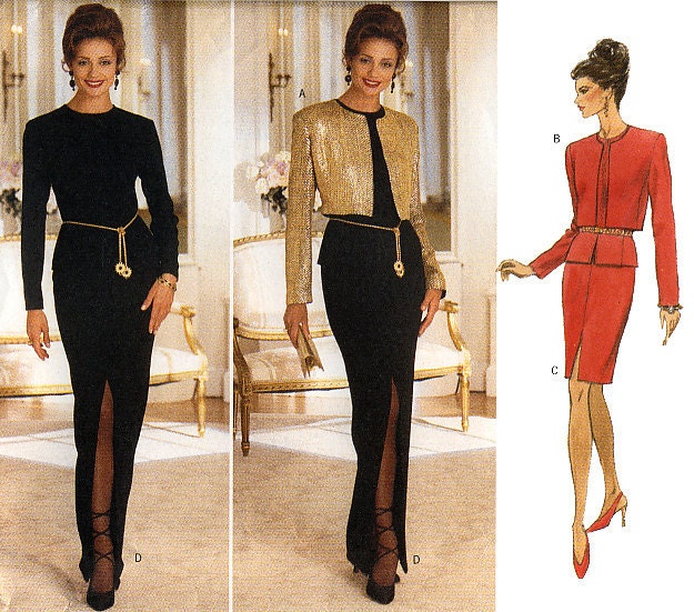 Butterick 4256 Linda Allard for Ellen Tracy Misses' Jacket, Top and Skirt Sewing Pattern - Uncut - Size 14, 16, 18