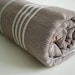 Turkish BATH Towel - Classic Peshtemal - Dark Brown