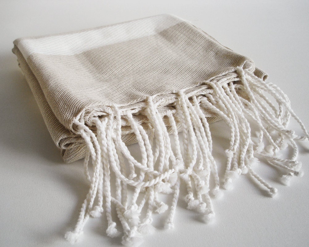 Bathstyle Turkish BATH Towel Peshtemal - Beige