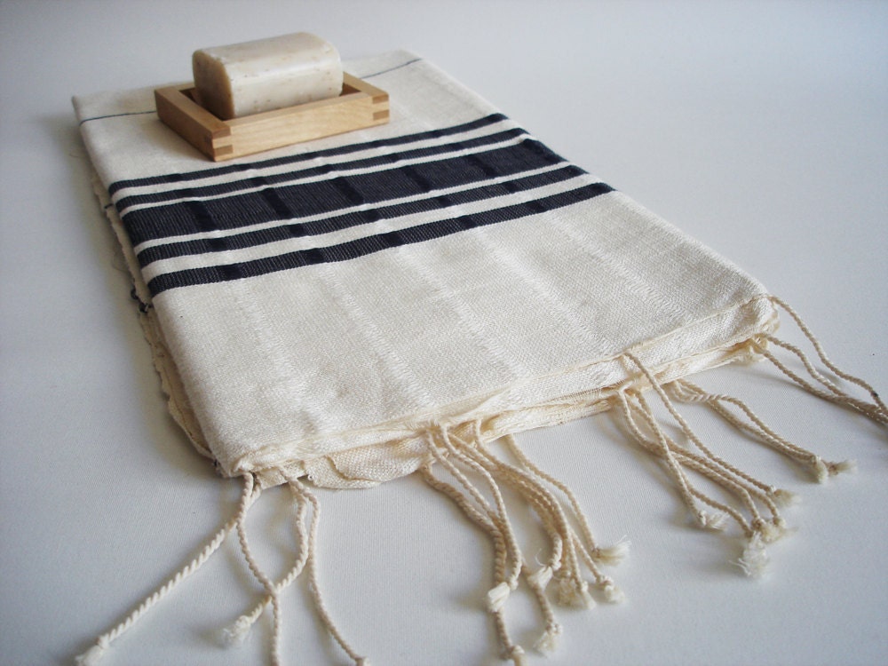 The BEST Quality Turkish BATH Towel Peshtemal -  Bamboo - Navy Blue
