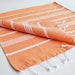 Head and Hand Towel Peshkir - Orange (white striped) (1 Piece)