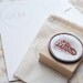 Custom Monogram Rubber Stamp