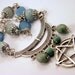 Wiccan Amazonite Pewter Pentacle Pentagram Necklace