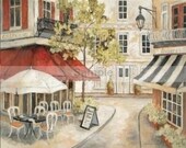 Handmade Vintage Retro Coffee  Shop picture poster postcard  PDF Cross Stitch Pattern crochet Afghan Hand Embroidery Needle Craft