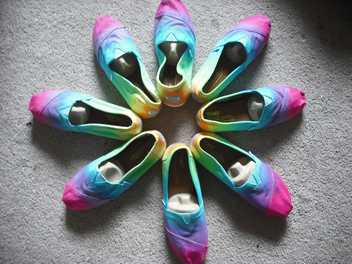 Tie dye Toms dye job reserved for Lilly