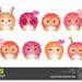 Clip Art -  Valentine Owls - Kawaii - Digital Illustration - Personal and Commercial Use