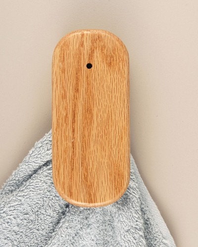 MAGIC (marble) TOWEL HOLDER (hanger) Slim design Towel rack hook Oak
