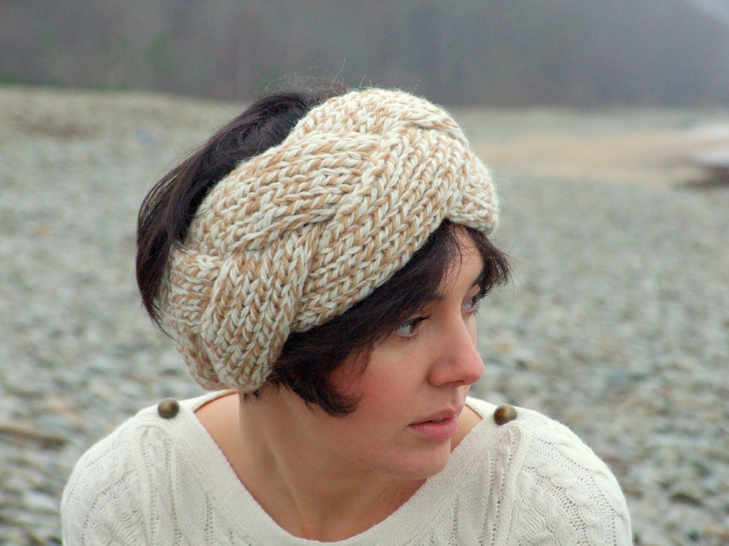 Cable knit headband / ear warmer