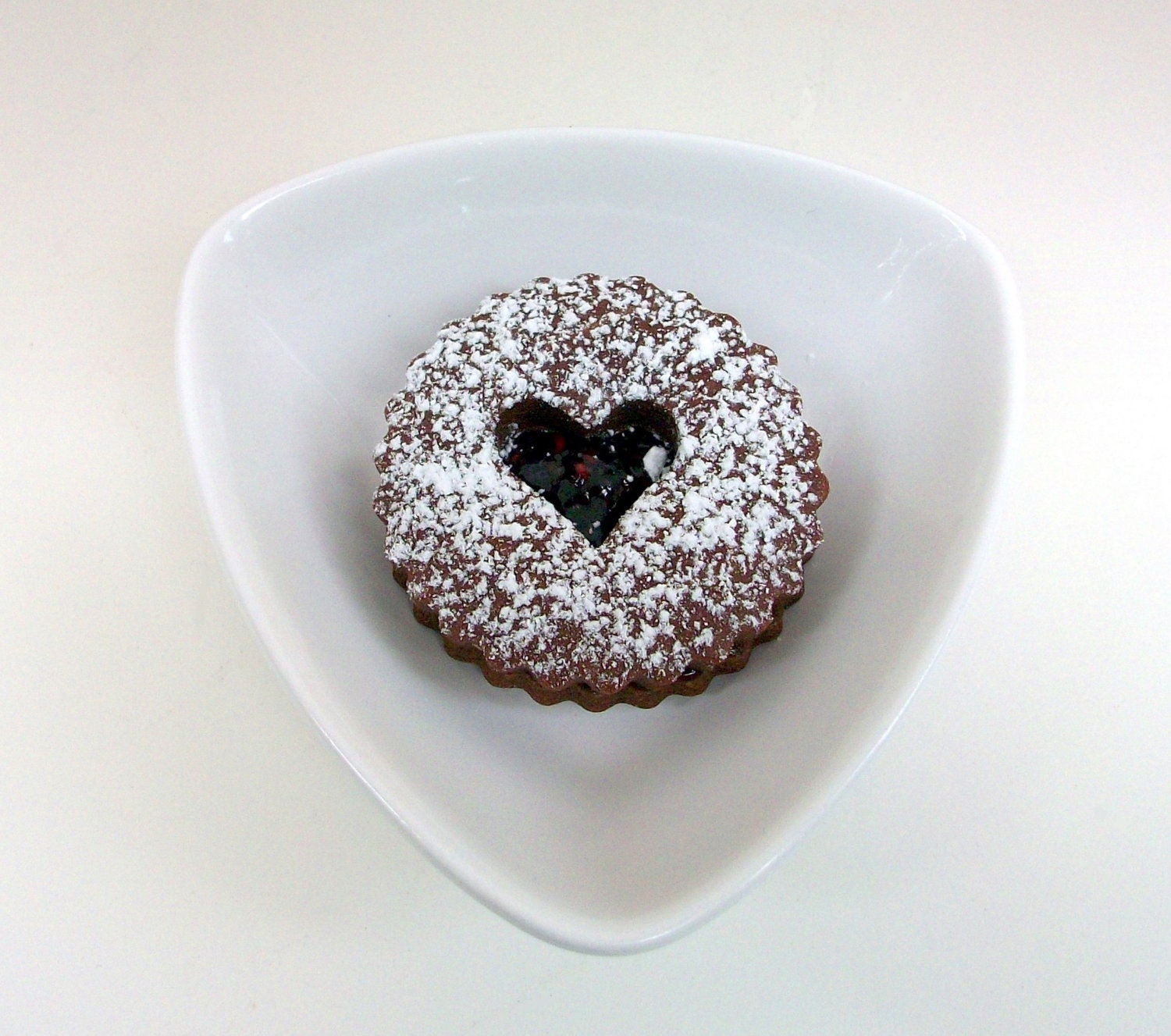 Natural & Organic Gourmet CHOCOLATE Raspberry Linzer Cookies (12 count)