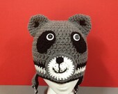 Raccoon Earflap Beanie