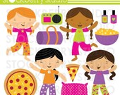 Slumber Party Personal and Commerical Use Clipart Set - Instant Download Il_170x135